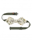 HAMPSTEAD - FLORAL BOW TIE - DIAMOND - BEIGE & KHAKI