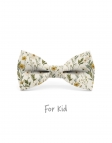 HAMPSTEAD - KID or TEEN BOW TIE - BEIGE & KHAKI