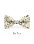 HAMPSTEAD - KID or TEEN BOW TIE - BEIGE & KHAKI