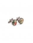 AZABU - FLORAL CUFFLINKS