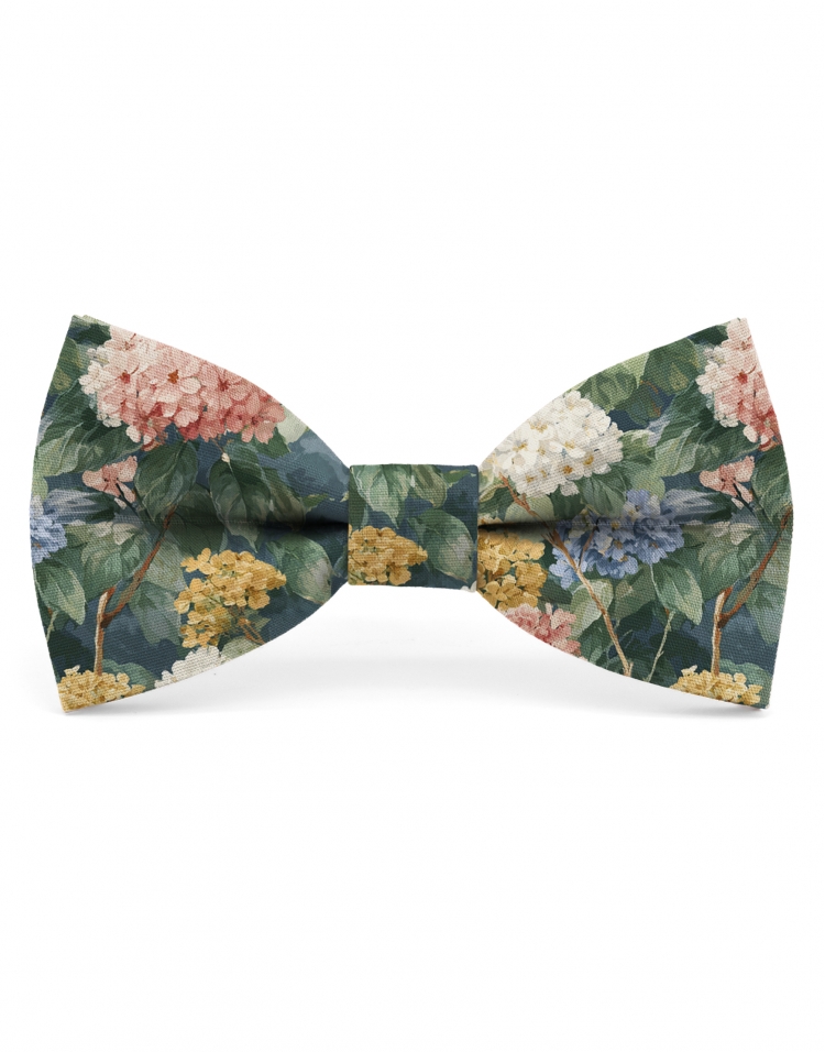 ROKKO - NOEUD PAPILLON FLEURI - CLASSIC - VERT, BLEU, ROSE & jAUNE