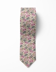MINATO - FLORAL TIE - FUCHSIA, GREEN & KHAKI