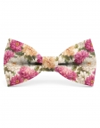 YORKVILLE - NOEUD PAPILLON FLEURI - CLASSIC - ROSE, ORANGE & BLANC