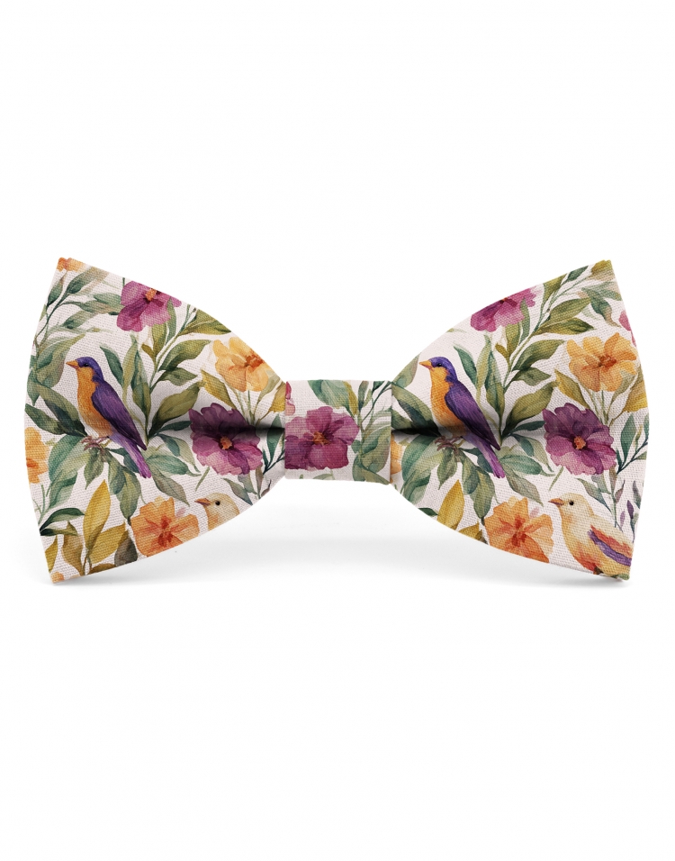 SENTOSA - BLOEMEN STRIK - CLASSIC - FUCHSIA, ORANJE & GROEN