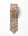 SENTOSA - FLORAL TIE - FUCHSIA, ORANGE & GREEN