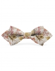 MORALEJA - FLORAL BOW TIE - DIAMOND - BEIGE & DUSTY PINK