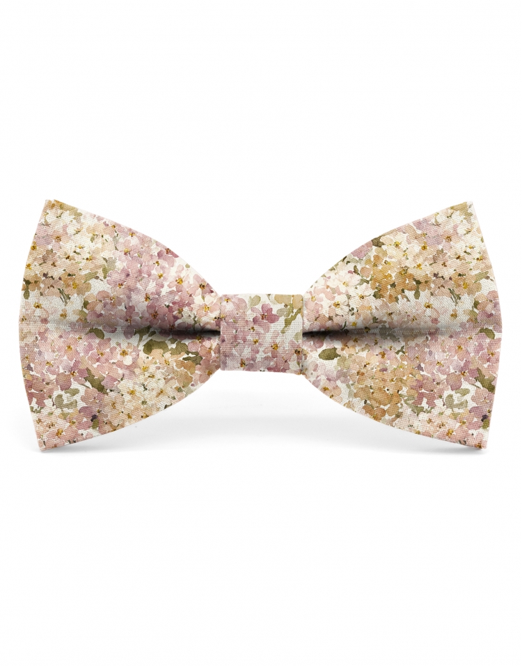 SHOTO - NOEUD PAPILLON FLEURI - CLASSIC - ROSE