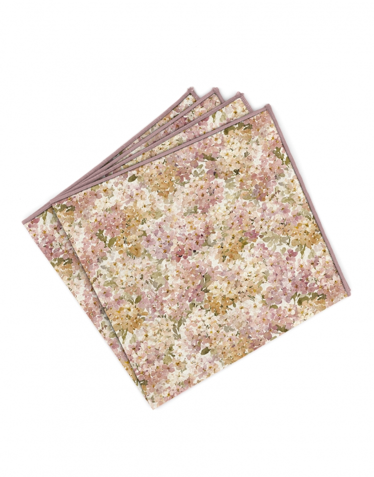 SHOTO - POCHETTE FLEURIE - ROSE