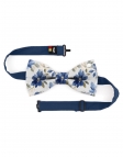 HAYAMA - FLORAL BOW TIE - CLASSIC - BLUE