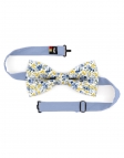 VISO - FLORAL BOW TIE - CLASSIC - BLUE & YELLOW