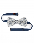 NEWTON - NOEUD PAPILLON FLEURI - CLASSIC - BLEU