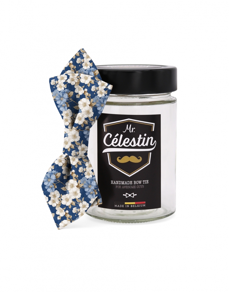 ORCHARD - BLOEMEN STRIK - DIAMOND - BLAUW & BEIGE