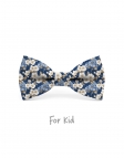ORCHARD - KID or TEEN BOW TIE - BLUE & BEIGE