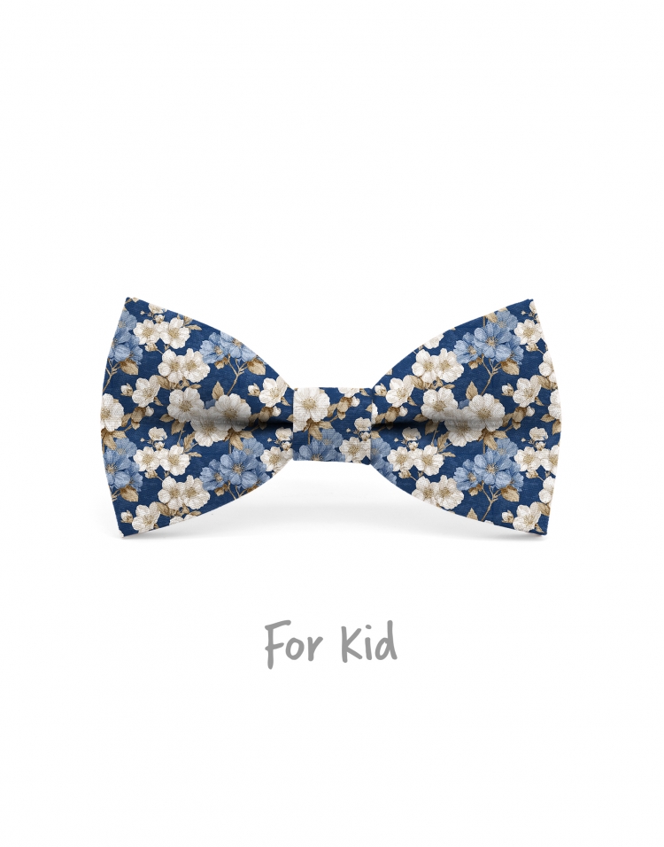ORCHARD - NOEUD PAPILLON ENFANT ou ADO - BLEU & BEIGE