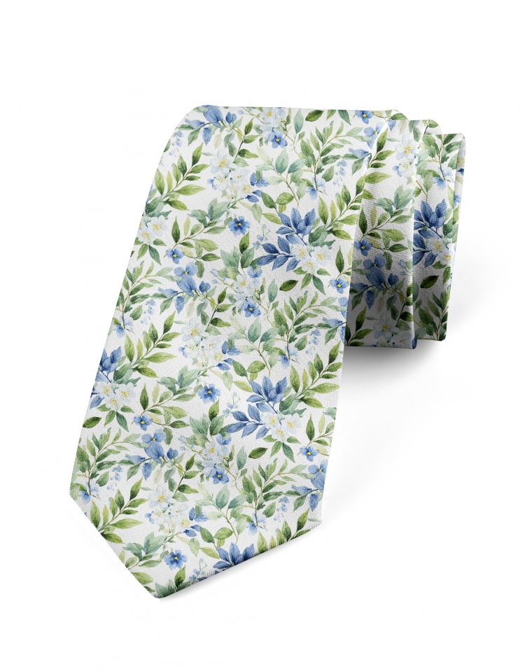 BELAIR - DAS - BLOEMMOTIEF - BLAUW & GROEN