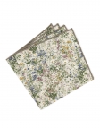 HOGGS - FLORAL POCKET SQUARE - GREEN