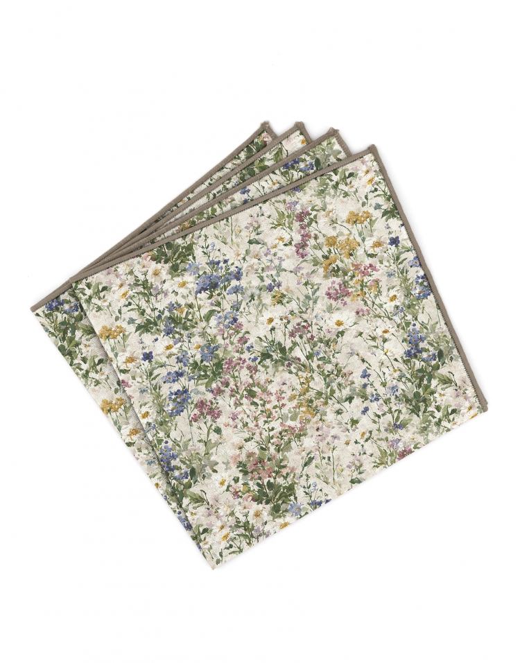 HOGGS - POCHETTE FLEURIE - VERT