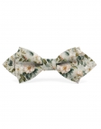FOCH - NOEUD PAPILLON FLEURI - DIAMOND - VERT & PECHE