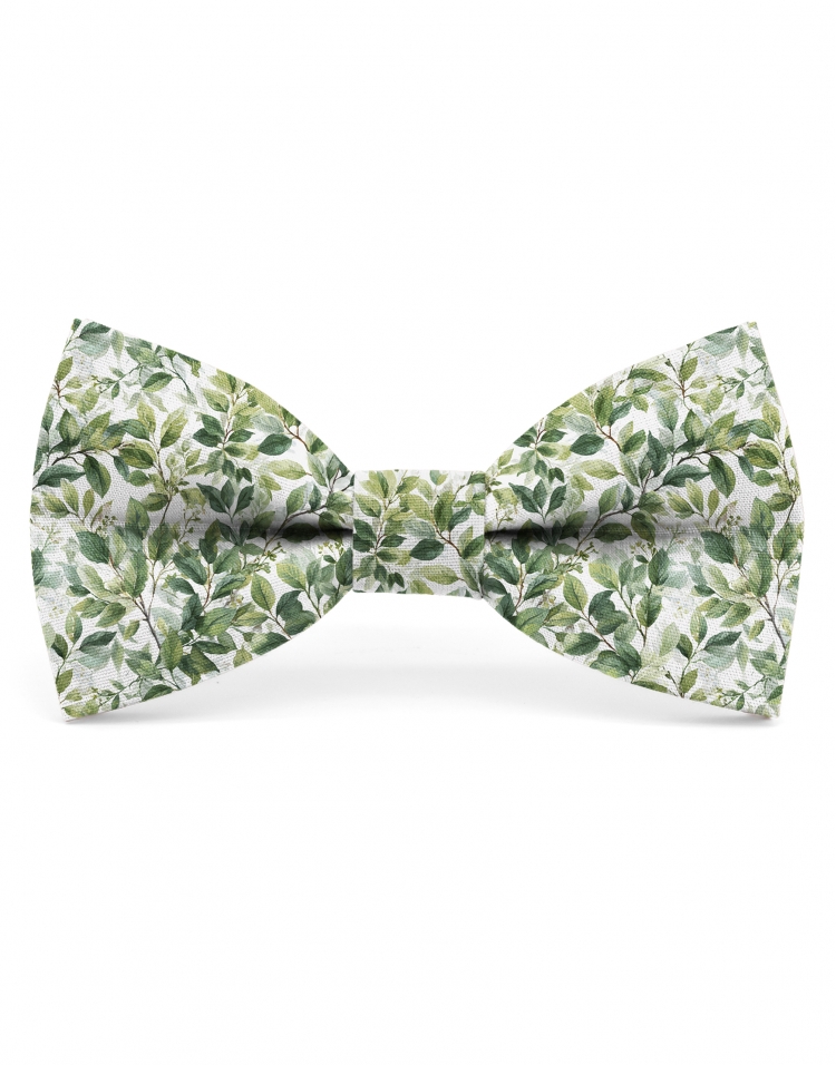 TRIBECA - NOEUD PAPILLON FLEURI - CLASSIC - VERT