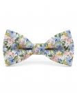 JAMSIL - NOEUD PAPILLON FLEURI - CLASSIC - VERT, BLEU, ROSE & JAUNE
