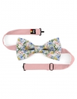 JAMSIL - FLORAL BOW TIE - CLASSIC - GREEN, BLUE, PINK & YELLOW