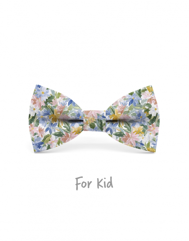 JAMSIL - NOEUD PAPILLON ENFANT ou ADO - VERT, BLEU, ROSE & JAUNE