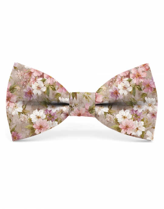 HILLSIDE - NOEUD PAPILLON FLEURI - CLASSIC - ROSE