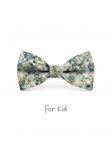 BANPO - KID or TEEN BOW TIE - TEAL & BEIGE