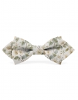 WESTMOUNT - FLORAL BOW TIE - DIAMOND - SAGE GREEN & BEIGE