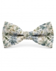 PARIOLI - FLORAL BOW TIE - CLASSIC - GREEN, BEIGE & BLUE