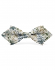 PARIOLI - FLORAL BOW TIE - DIAMOND - GREEN, BEIGE & BLUE