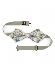 PARIOLI - NOEUD PAPILLON FLEURI - DIAMOND - VERT, BEIGE & BLEU