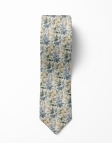 PARIOLI - FLORAL TIE - GREEN, BEIGE & BLUE
