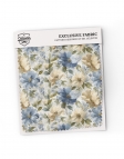 MONTAIGNE - BLOEMEN STRIK - CLASSIC - BLAUW, BEIGE & KHAKI