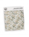 MEMORY - BICOLOR FLORAL LINEN BOW TIE - BEIGE & GREEN