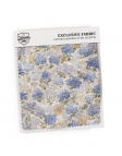 SERENE - BICOLOR LINNEN BLOEMEN STRIK - BEIGE & BLAUW
