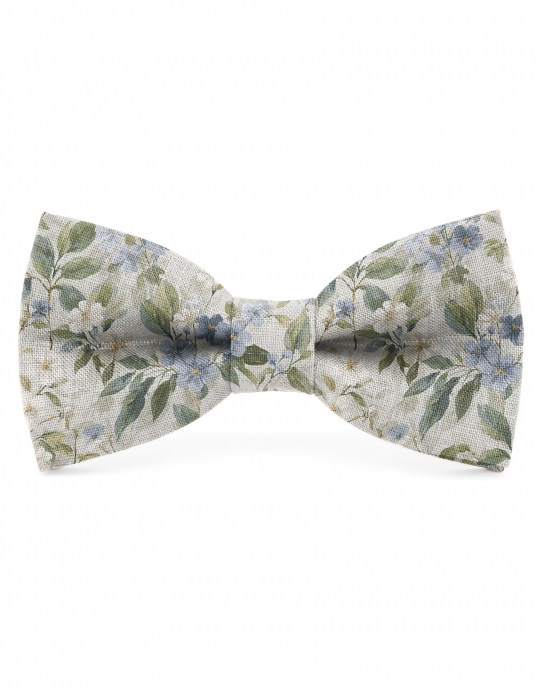 FLOW - LINNEN BLOEMEN STRIK - BEIGE, GROEN & BLAUW