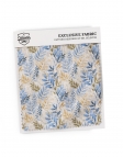 ECHO - LINNEN BLOEMEN STRIK - BLAUW & BEIGE