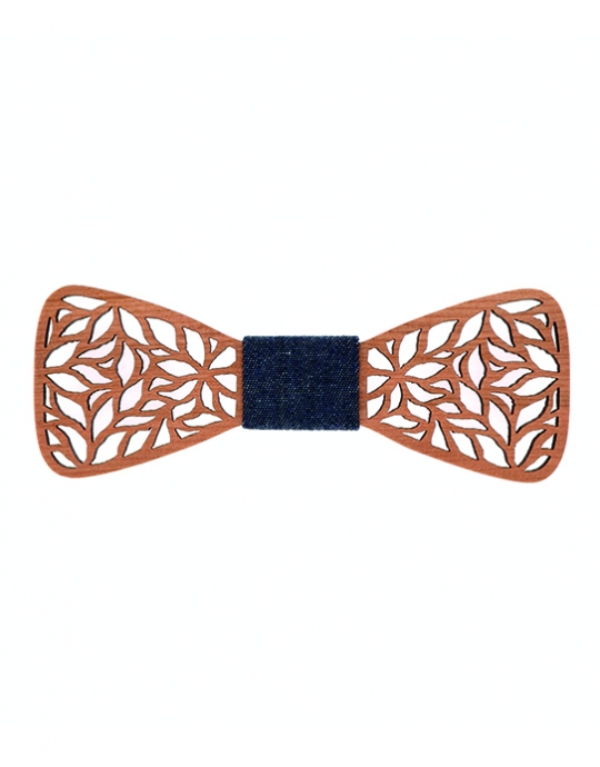 NAGOYA CHERRY - WOODEN BOW TIE