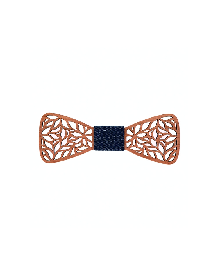 NAGOYA CHERRY - WOODEN BOW TIE