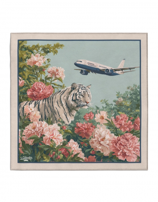 TIGER AIRWAYS - POCKET SQUARE - ARTY SQUARE
