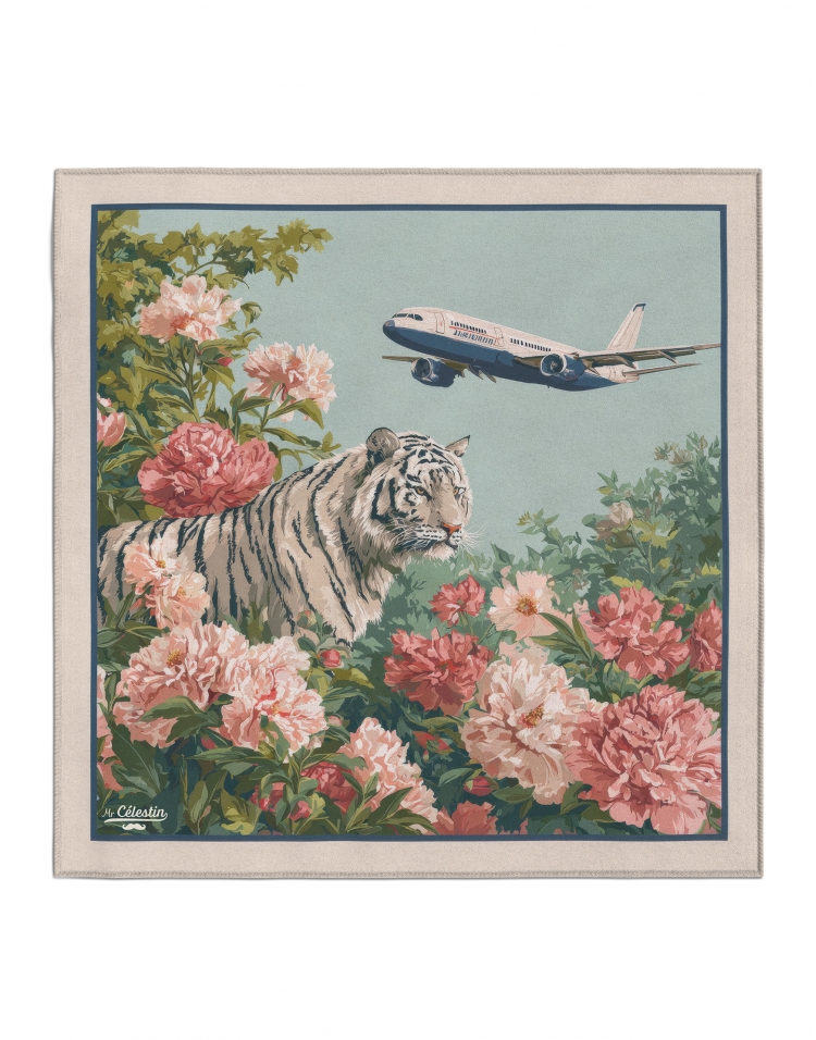 TIGER AIRWAYS - POCKET SQUARE - ARTY SQUARE
