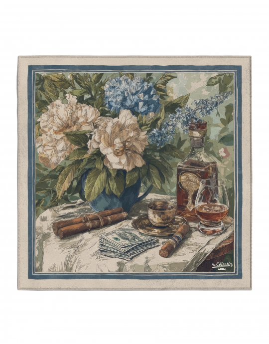 CASH & CIGARS - POCHETTE ARTY SQUARE