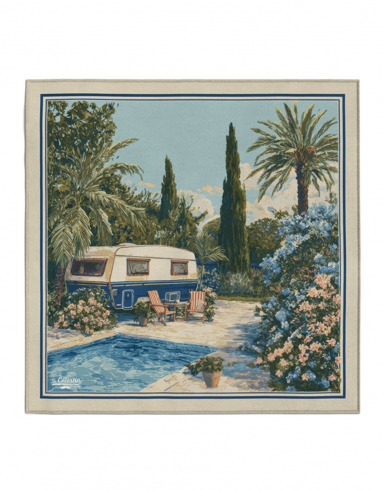 CYPRESS CARAVAN - POCHETTE ARTY SQUARE