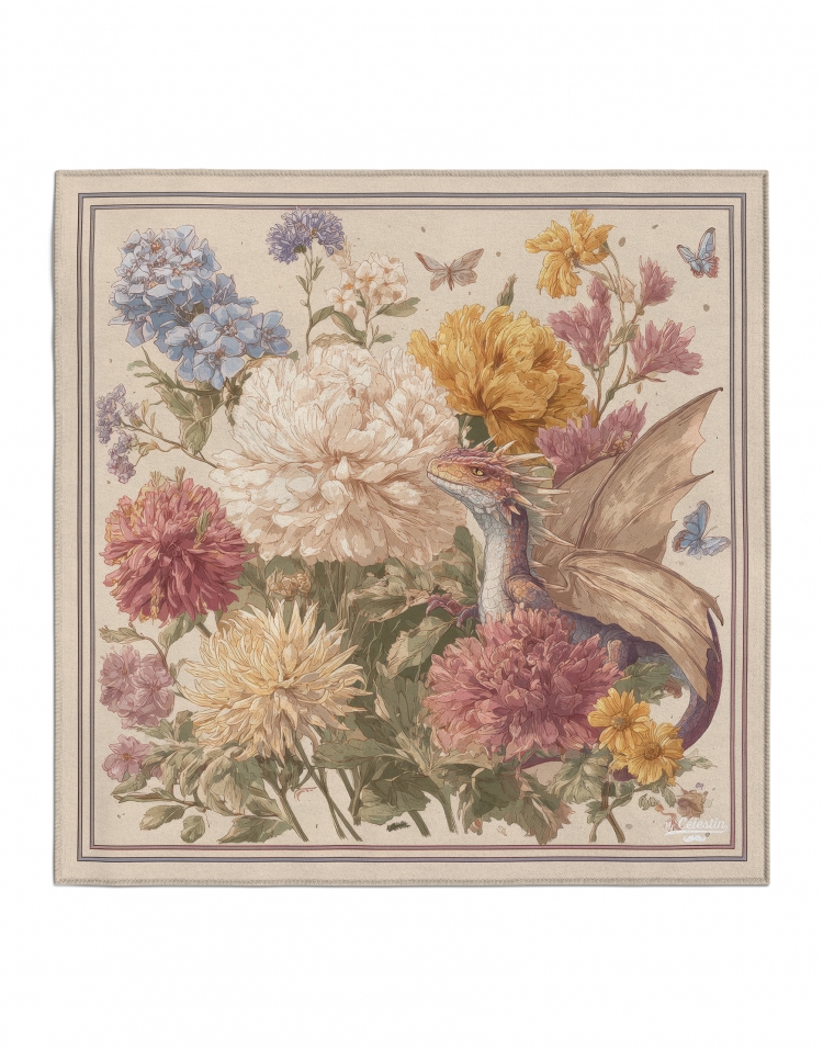 GARDEN GUARDIAN - POCKET SQUARE - ARTY SQUARE