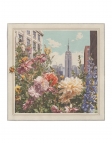 PEONIES EMPIRE - POCHETTE ARTY SQUARE