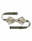 FUREN - FLORAL BOW TIE - DIAMOND - BEIGE, KHAKI & SAGE GREEN