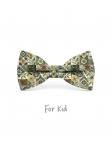 AKAN - KID or TEEN BOW TIE - KHAKI & SAGE GREEN