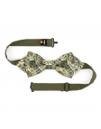 AKAN - FLORAL BOW TIE - DIAMOND - KHAKI & SAGE GREEN