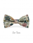 ERIMO - KID or TEEN BOW TIE - BLUE, RUST, TERRACOTTA & GREEN